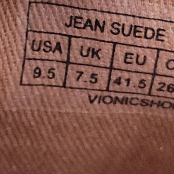 Vionic Jean Suede Sneaker Blue 9.5 - Picture 4 of 5